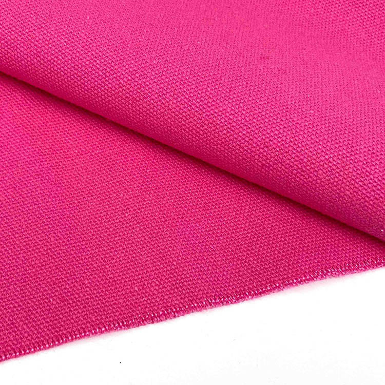 Bajo color sólido tela textil de algodón orgánico tela de lona
