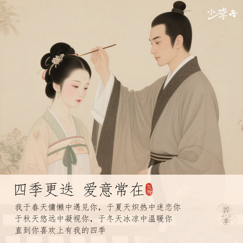 新中式发簪女黑檀木国风木簪步摇流苏高端簪子送女朋友礼物旗头饰|undefined
