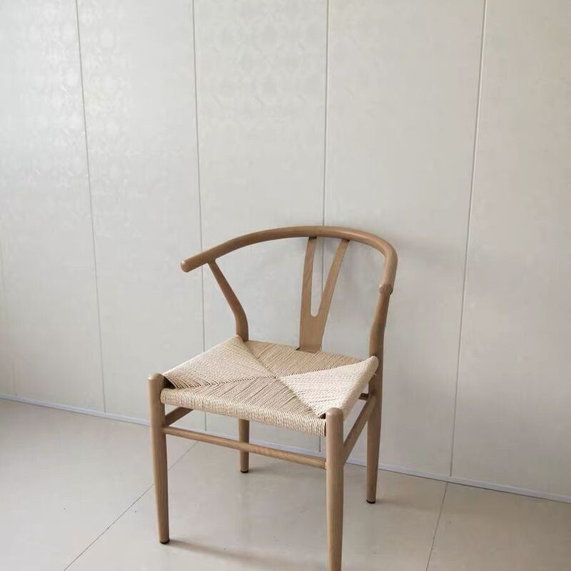 Imported Beech and Ash Wood Y Chair Nordic Solid Wood Homestay Armchair Leisure Chinese-Style Backrest Chair Tea House Chair