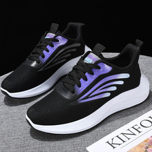 夏季款老北京布鞋女网鞋镂空透气网面运动鞋平底休闲一脚蹬妈妈鞋