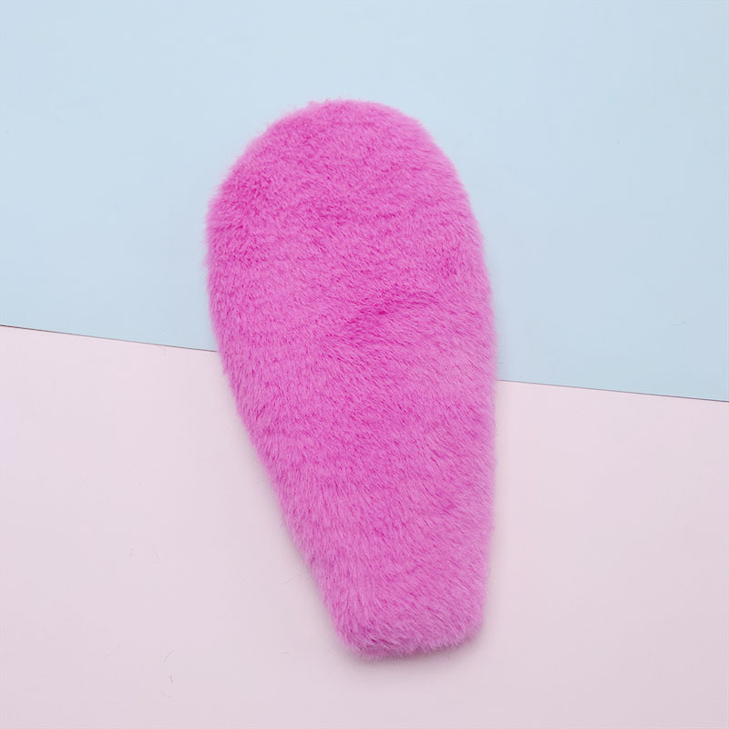 Nueva doble cara Orejas de conejo de felpa DIY headwear accesorios diadema sombrero flor material de embalaje decoración orejas grandes