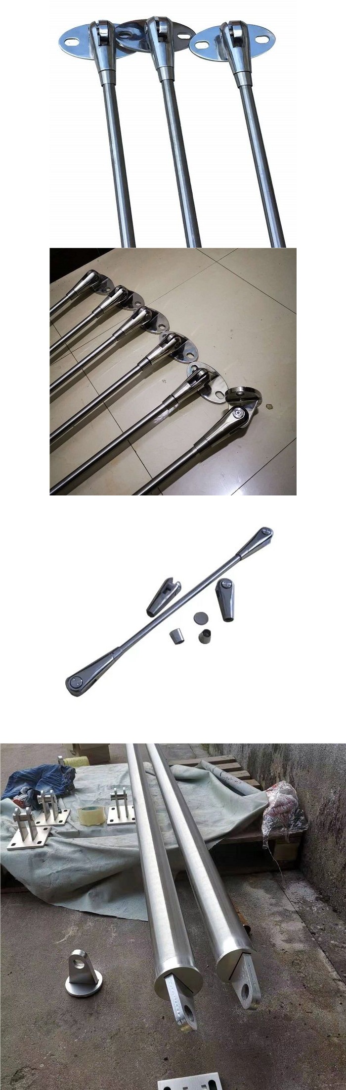 304 stainless steel tension rod, steel structure canopy tension rod, glass canopy diagonal tension rod