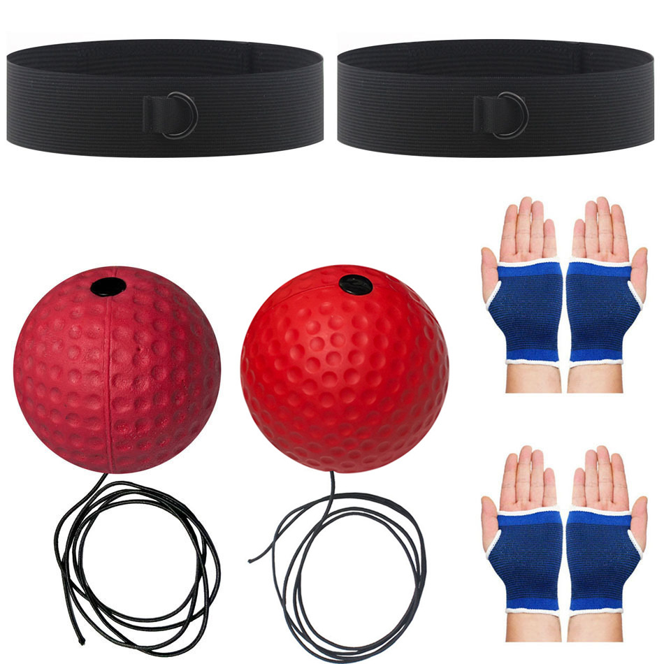 Bola de reacción de boxeo montada en la cabeza Descompresión Bola de fuga Bola de velocidad mágica Entrenamiento para adultos y niños Fitness Entretenimiento Inicio