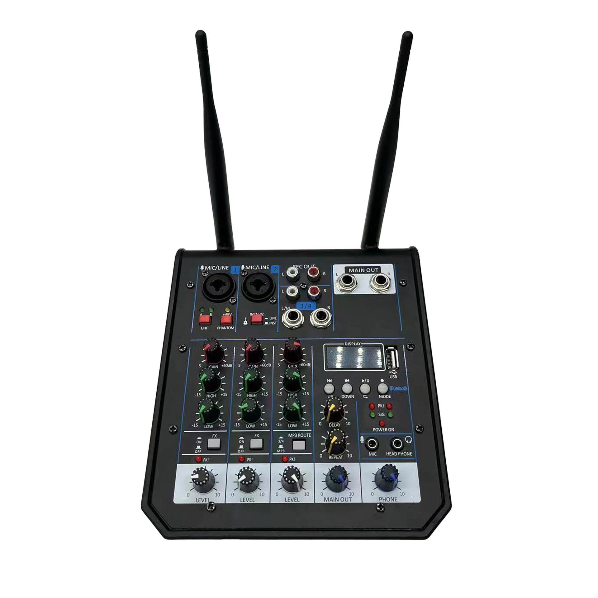 시장 조수 놀이 시리즈 홈 야외 휴대용 소형 4 방향 믹서 맞춤형 일대일 마이크 폭발