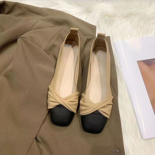 Women's Summer Slip-on Soft Sole Gentle Evening Flat Mary Jane Shoes 2024 Spring New Arrival Grandmother