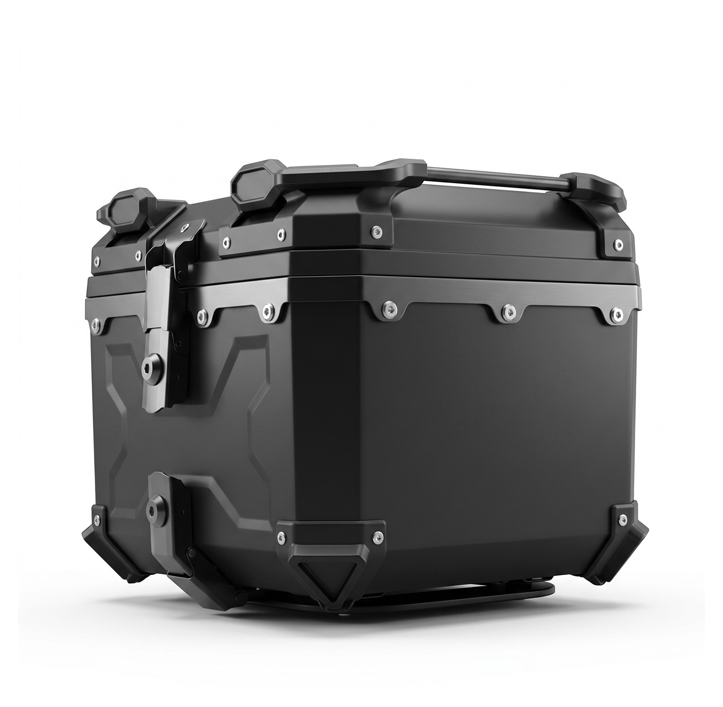 Universal motorcycle trunk, non-aluminum alloy rear trunk, 45L No.9 X model armored box for scooters