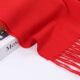 Red Scarf Women's Winter Warm Tassel Red Scarf Autumn and Winter Men's Big Red Scarf Imitation Cashmere Scarf