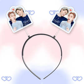 bounprem文总包包立体弹簧发箍头箍发夹演唱会应援明星周边来图