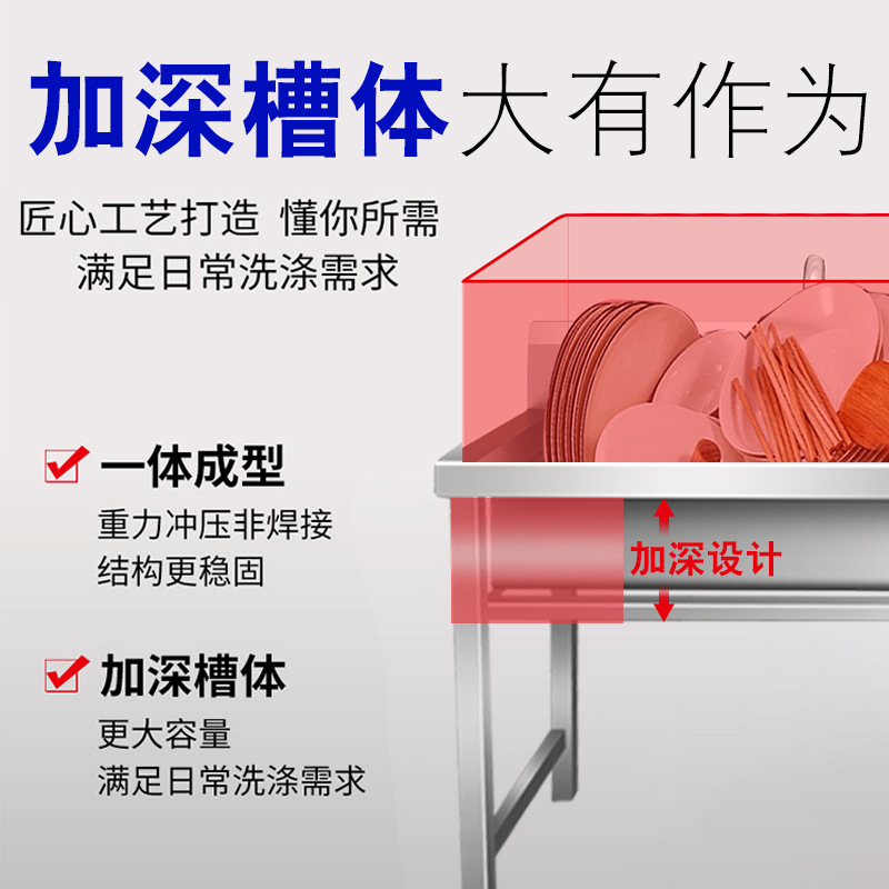 304 Stainless Steel Wash Basin Sink for School Canteen, Stainless Steel Hand Washing Sink, 201 Stainless Steel