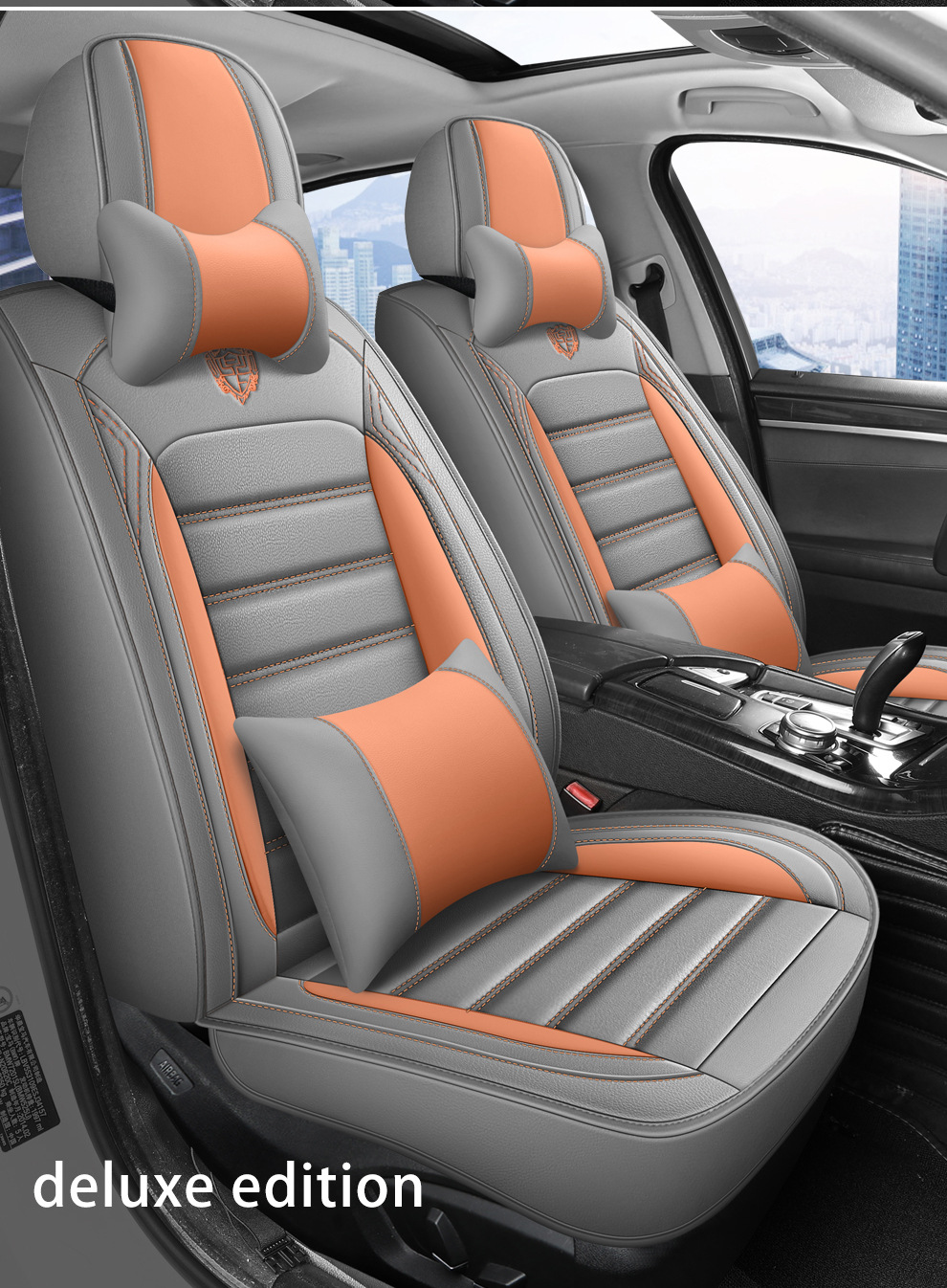 Cross-Border Amazon Car Seat Cushion, All-Season, Full Leather, Fully Covered, Wear-Resistant, Breathable, Car Interior Seat Cushion Cover
