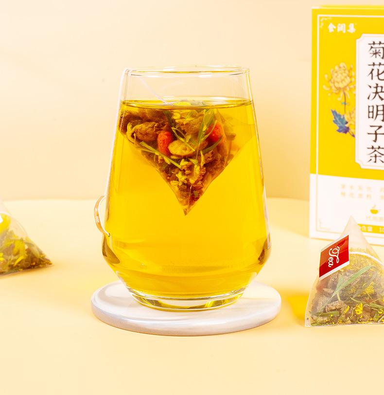 Shi Run Ji Chrysanthemum Cassia Seed Tea 100g Cold Brew Herbal Blend with Goji Berry and Honeysuckle preparation