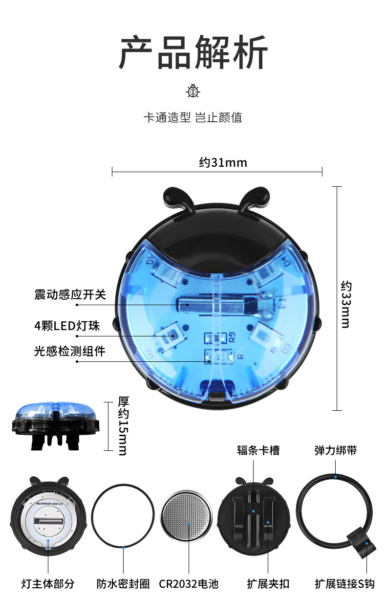 テントウムシランプ 中国輸入