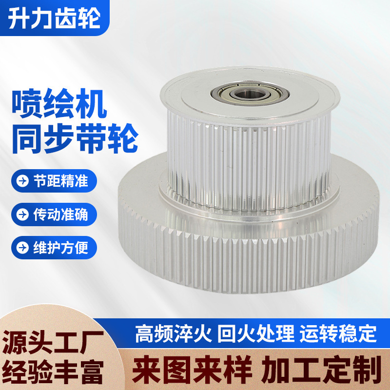 Factory wholesale inkjet printer S3M aluminum timing pulley high precision H-shaped mechanical double-layer gear groove wide gear Factory wholesale inkjet printer S3M aluminum timing pulley high precision H-shaped mechanical double-layer gear groove wide gear