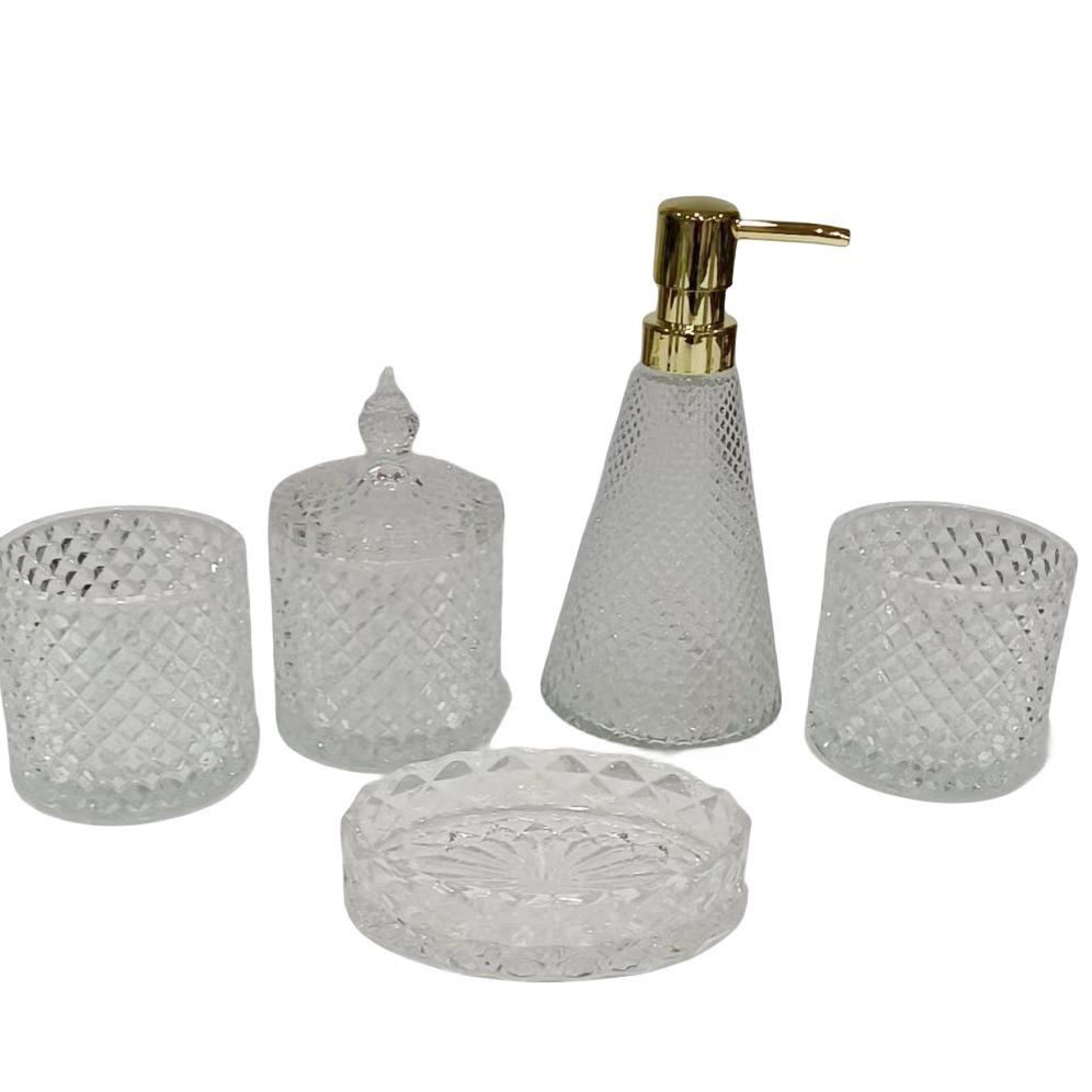 2023 otoño nuevo otoño y el invierno popular casa moderna color árbol de Navidad triángulo dispensador de jabón de vidrio