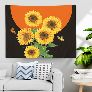 Nordic Light Luxury Background Cloth ins Internet Celebrity Hanging Cloth Bedroom Room Dress-up Transformation Decorative Wall Cloth Tapestry Cross-Border