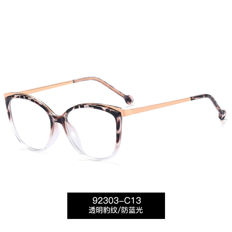 92303 de moda nuevo TR90 gafas lisas de moda de las mujeres del todo-fósforo de la cara redonda gafas marco de los hombres gafas de miopía