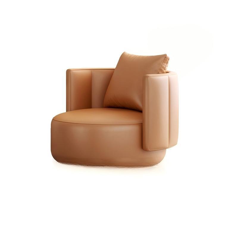 Sofá de lujo ligero para una sola persona, bar, hotel de alojamiento residencial, habitación de huéspedes, sofá perezoso, combinación de mesa redonda giratoria image 15