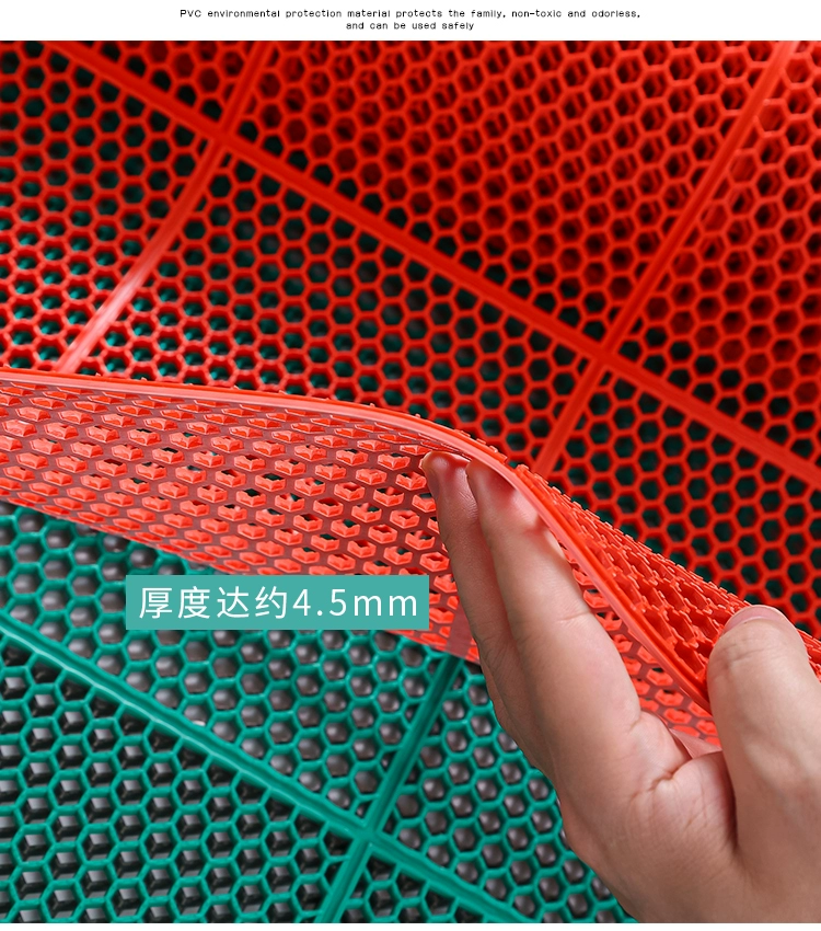 Нескользящий напольный коврик с вырезами на открытом воздухе, утолщенные говяжьи сухожилия, соты, кухня, ванная комната, фойе, ванная комната, водонепроницаемые резиновые ножки, маленькие