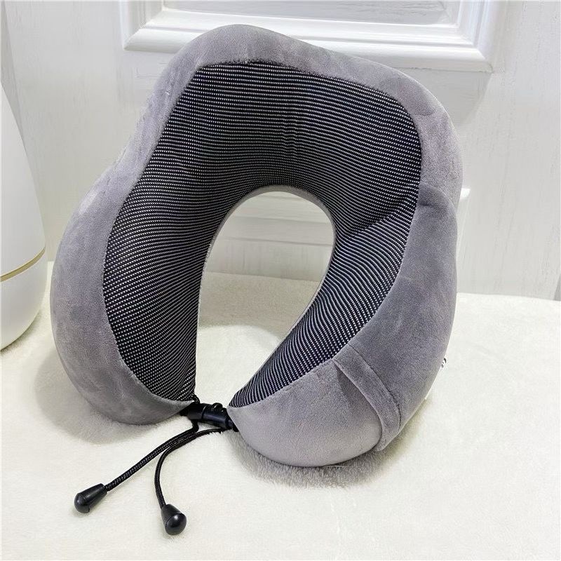 Almohada Cervical en Forma de U de Algodón de Memoria, para Oficina y Viajes
