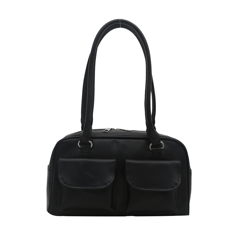 Bolso de Axila Brillante con Doble Bolsillo de PU para Trabajo y Uso Diario image 9