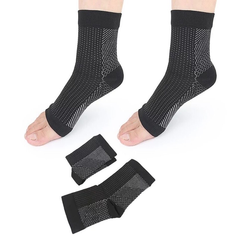 Pressure Socks, Breathable Mesh Open-Toe Socks, Elastic Socks, Half Socks, Functional Socks, Factory Direct Sales