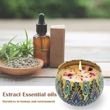 2025新款跨境代发4枝茉莉檀香薰衣草玫瑰跨境香薰蜡烛