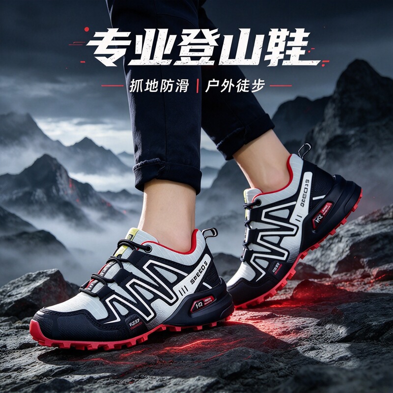 Women's outdoor hiking shoes for foreign trade, trekking and cycling shoes, Solomon off-road running shoes, non-slip travel shoes