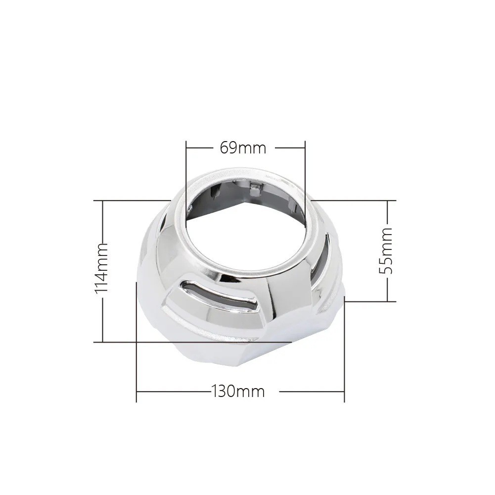 Modificación de los faros del coche cubierta de lente de doble luz 2.5 3.0-pulgadas cubierta decorativa decoración Q5 mar cinco sombra especial