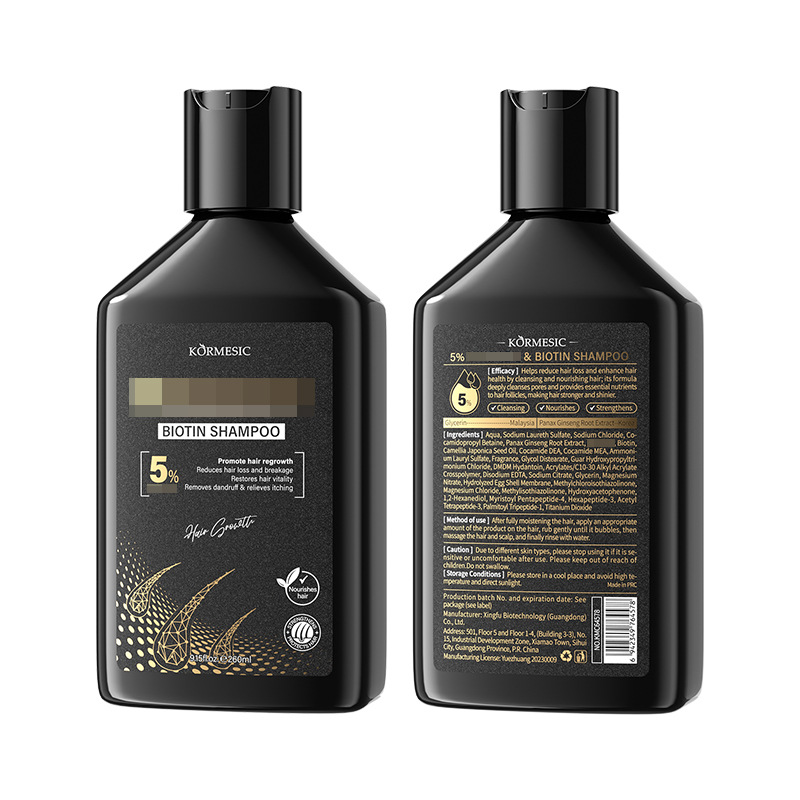 Champú de biotina KORMESIC para comercio exterior transfronterizo, limpieza profunda con espuma, fabricante, venta al por mayor, en stock image 6