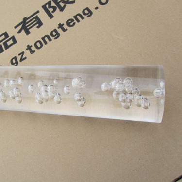 供应高透明 高质量 有机玻璃圆棒，亚克力气泡棒--60mm气泡棒