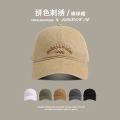 レトロな野球の帽子の小さい大衆の個性のアルファベットの大きい頭は刺繍します。