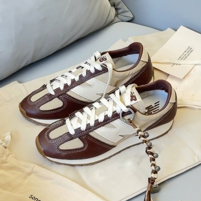 Original Nb471 Melard X Forrest Gump Collaboration Retro Brown German Training Shoes Mesh Sneakers Unisex Casual Shoes
