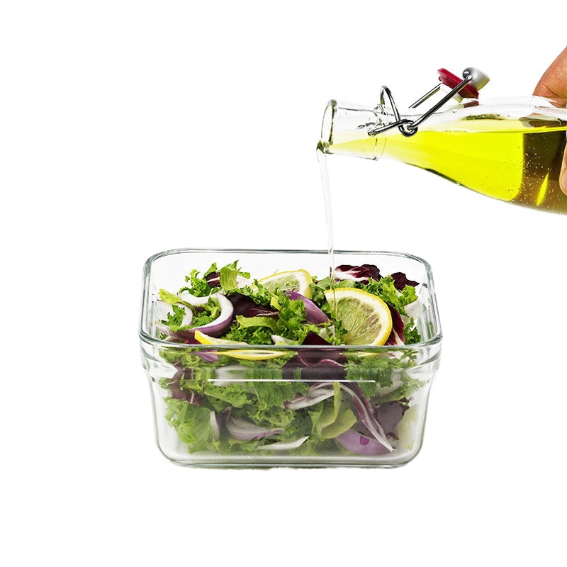 Glasslock importado caja de almuerzo de vidrio templado bento caja horno microondas refrigerador caja sellada