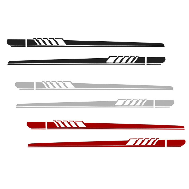 Factory Direct side skirt car stickers racing striped side car body stickers Garland model general-purpose foreign trade hot