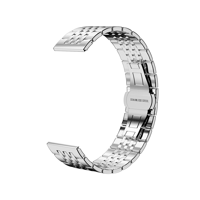 Siete cuentas nueva correa de reloj de acero inoxidable para Huawei GT3 Samsung Apple reloj correa de metal