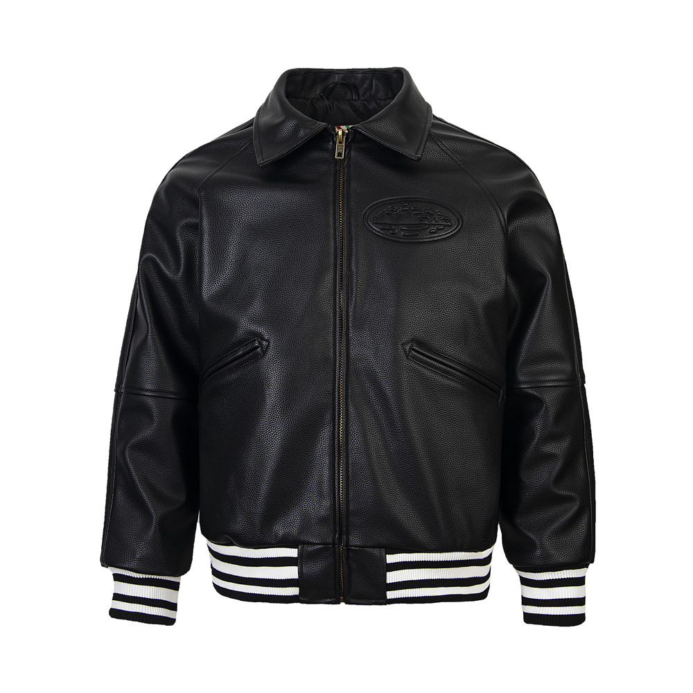 Comercio exterior transfronterizo americano calles retro PU algodón hombre invierno MA1 chaqueta de locomotora de vuelo abrigo de algodón