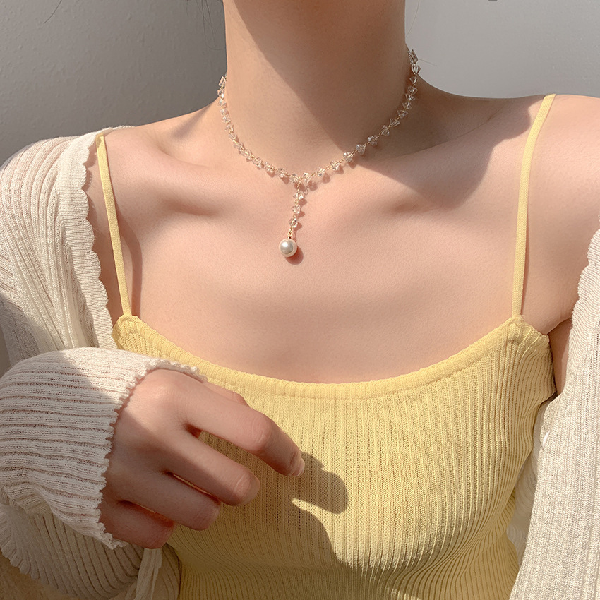 Brand elegant universal necklace from pearl