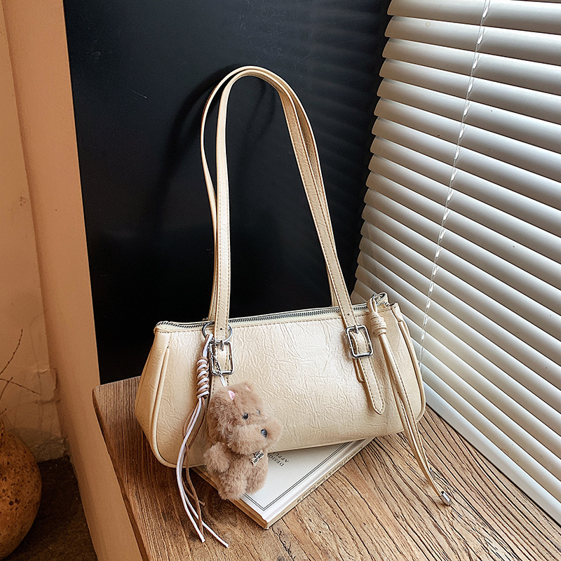 Bolsa de almohada de brazo retro transfronteriza de alto nivel para mujeres 2026, primavera y verano, nueva moda, bolsa de brazo de hombro único