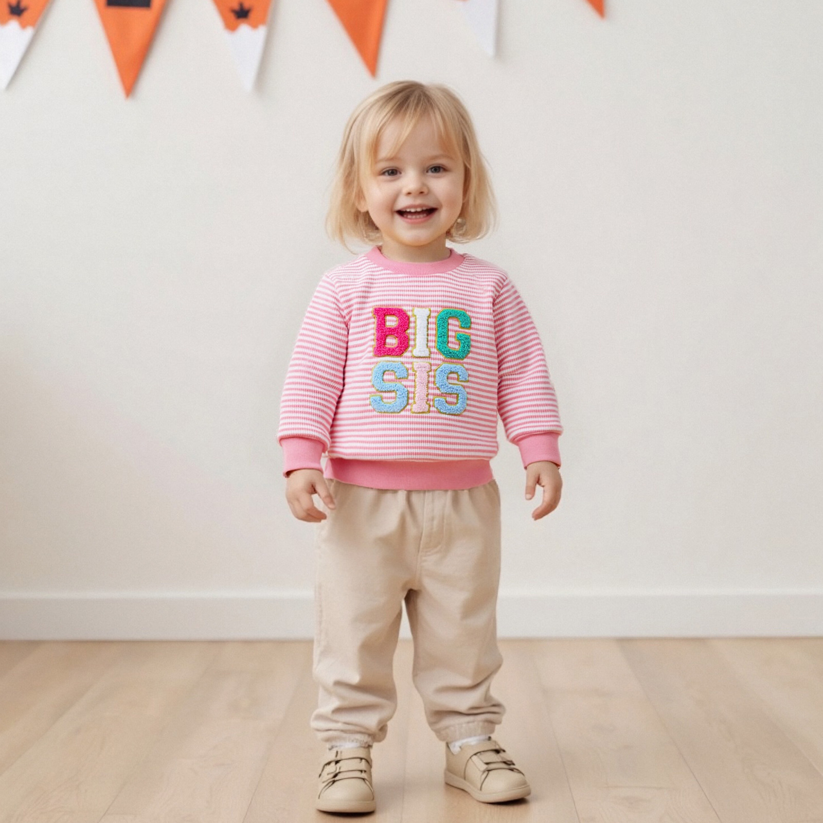 Grenouillère sweatshirt à texture gaufrée pour bébé fille_voghion.com