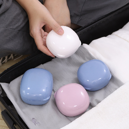 Plastic Travel Soap Box with Lock Mini Portable Soap Box Creative with Lid Sealed Soap Box Waterproof with Lid