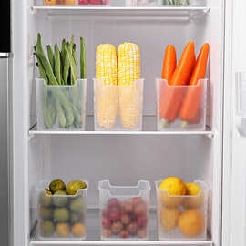 冰箱侧门收纳盒长条食物食品分类保鲜盒置物盒家用厨房整理储物盒