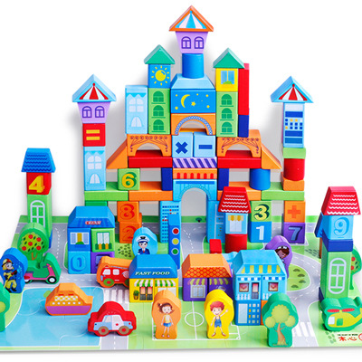 100 piezas de bloques de construcción para bebés y niños