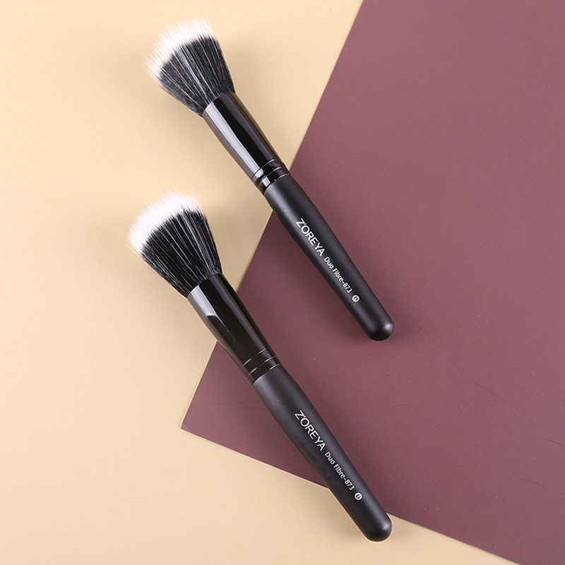 Zhuoerya maquillaje cepillo belleza herramientas Blush polvo suelto maquillaje cepillo Cangzhou Alta Luz cepillo solo paquete punteado color maquillaje cepillo