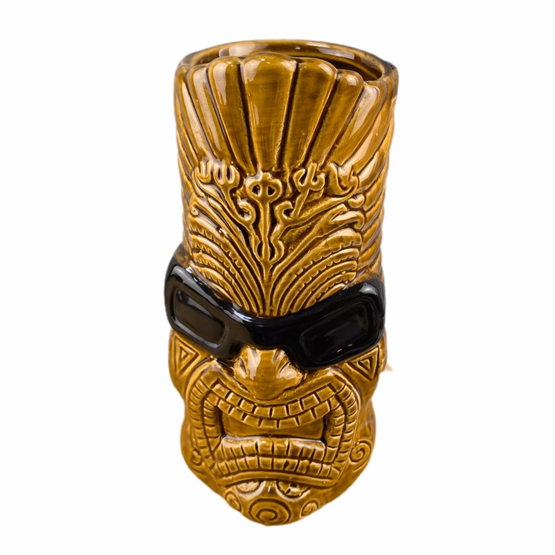 Halloween Skull Cup Taza de tótem Hawaii Tiki Mug Taza creativa Taza de cerámica Tic Taza Mauli Chief