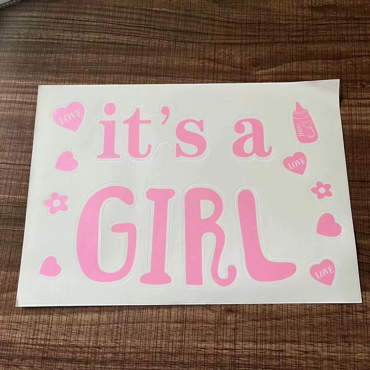 Transparent sticker, balloon, new collection, DIY