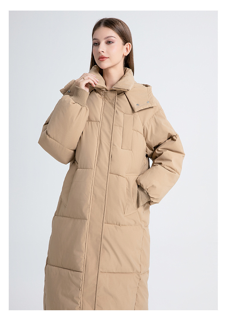 Women's Long Padded Coat Oversized Hooded Parka For Winter_voghion.com