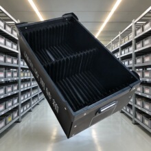 防静电塑料周转箱pcba分类卡槽物料箱PP瓦楞箱高强度塑料箱