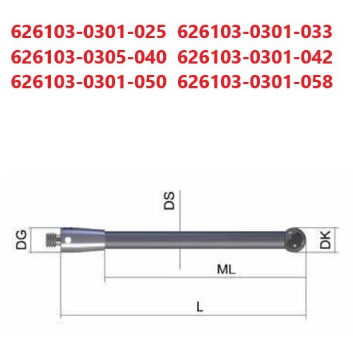 ZEISS Zeiss 626103-0301-025 керамический зонд трехкоординатный рубиновый зонд ThermoFit стержень