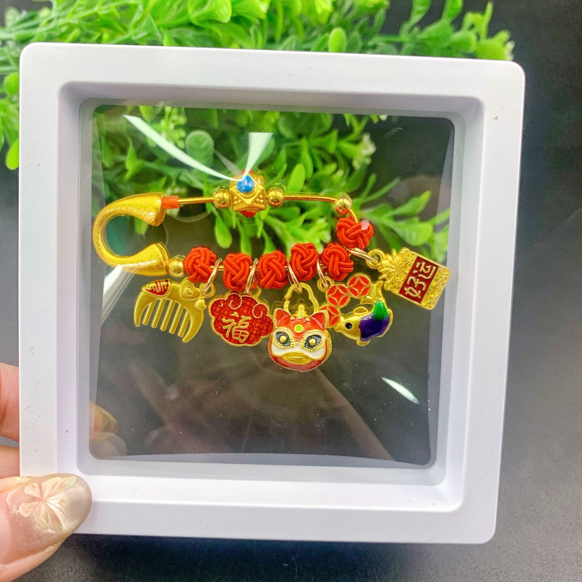 子供の驚き安全ピンの携帯ストラップ赤ちゃんの驚き防止レトロなアクセサリーのペンダント妊婦の平安ブローチ