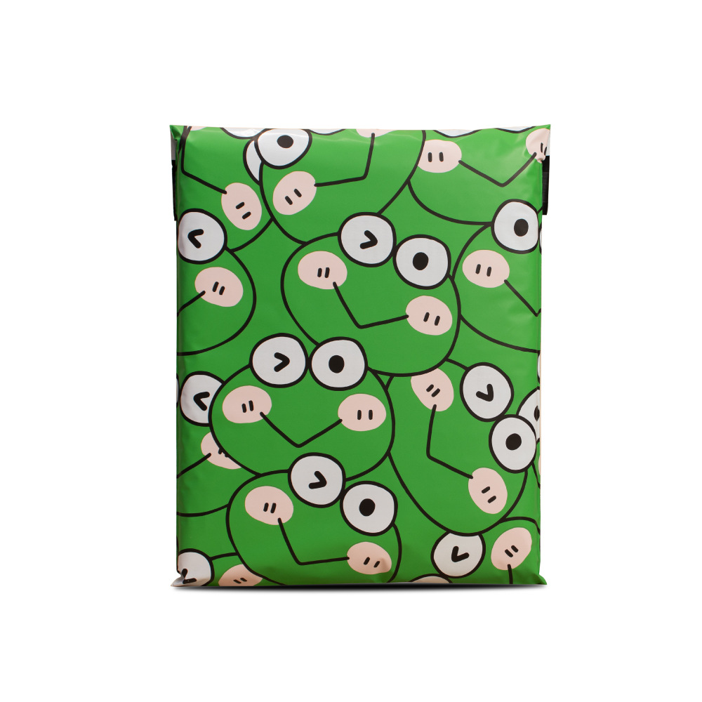 Panda bolsa de entrega impresa logística destrucción bolsa de embalaje colorida bolsa de dibujos animados impermeable gran venta caliente transfronteriza